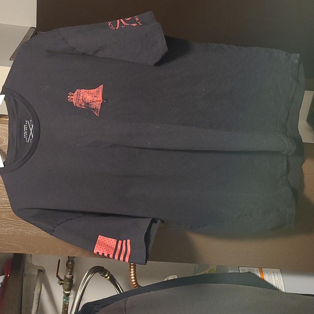 Grunt Style Liberty bell and flag tshirt